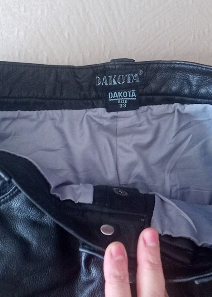 DAKOTA  marka deri pantolon bel 83 cm boy 102 cm kuryeler için - Görsel 4