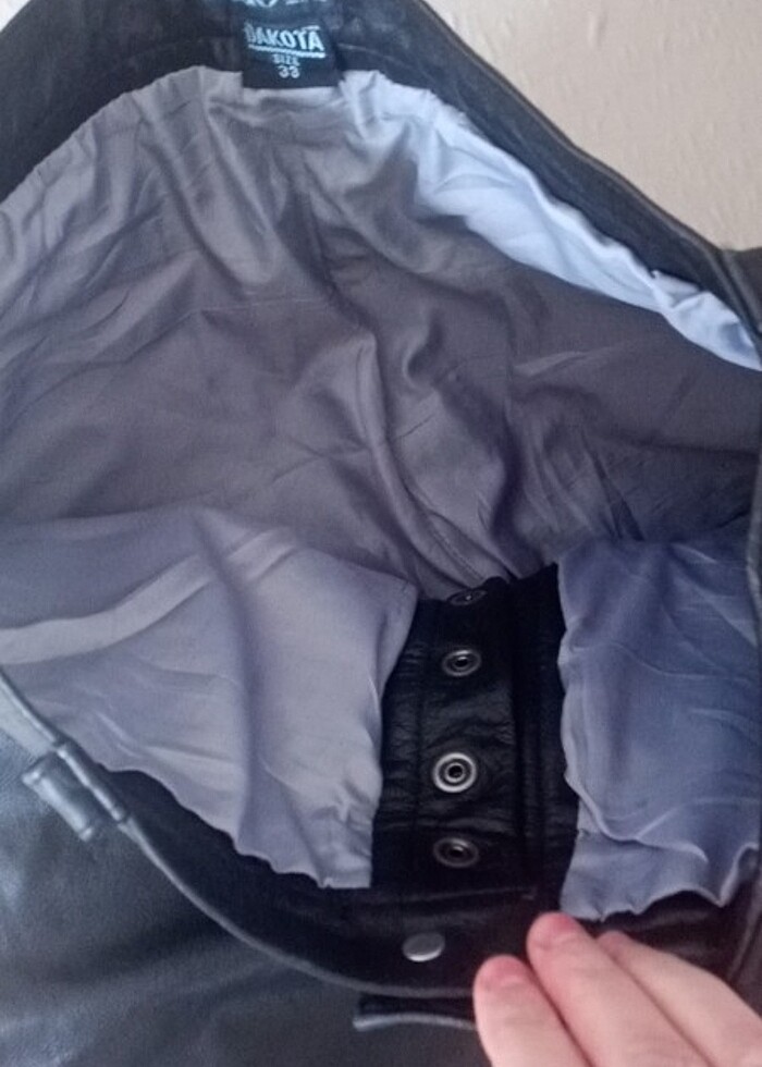 DAKOTA  marka deri pantolon bel 83 cm boy 102 cm kuryeler için - Görsel 5