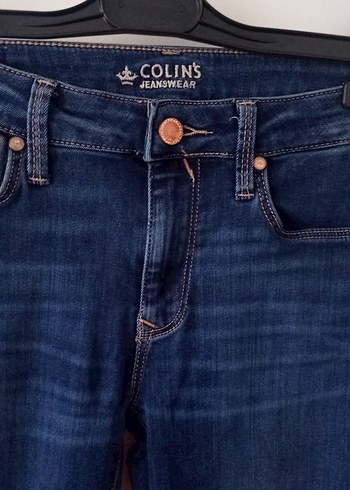 Kadın Lacivert Normal Boy Kot Pantolon bel 74 boy 86 likralıdır - Görsel 2