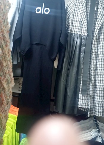 Kadın Uzun Triko Elbise ikili takım jile ve pelerinli kazak - Görsel 2