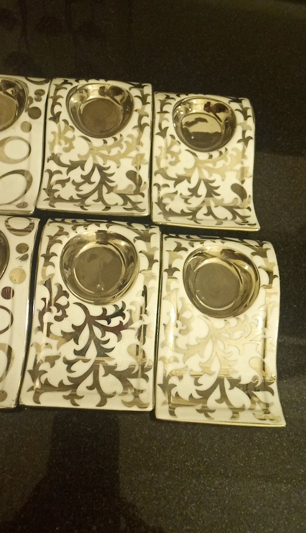 Parlak gümüş kahve tabağı 11 adet 250 TL - Görsel 2