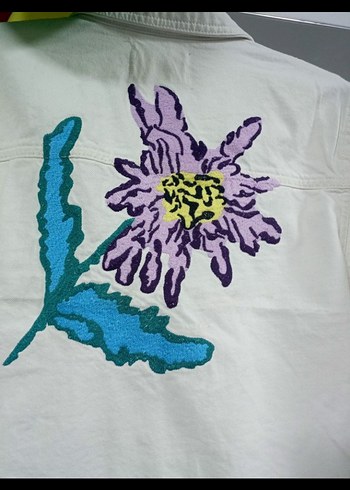 Beyaz işlemeli Kadın kot takım SON FİYAT! - Görsel 4