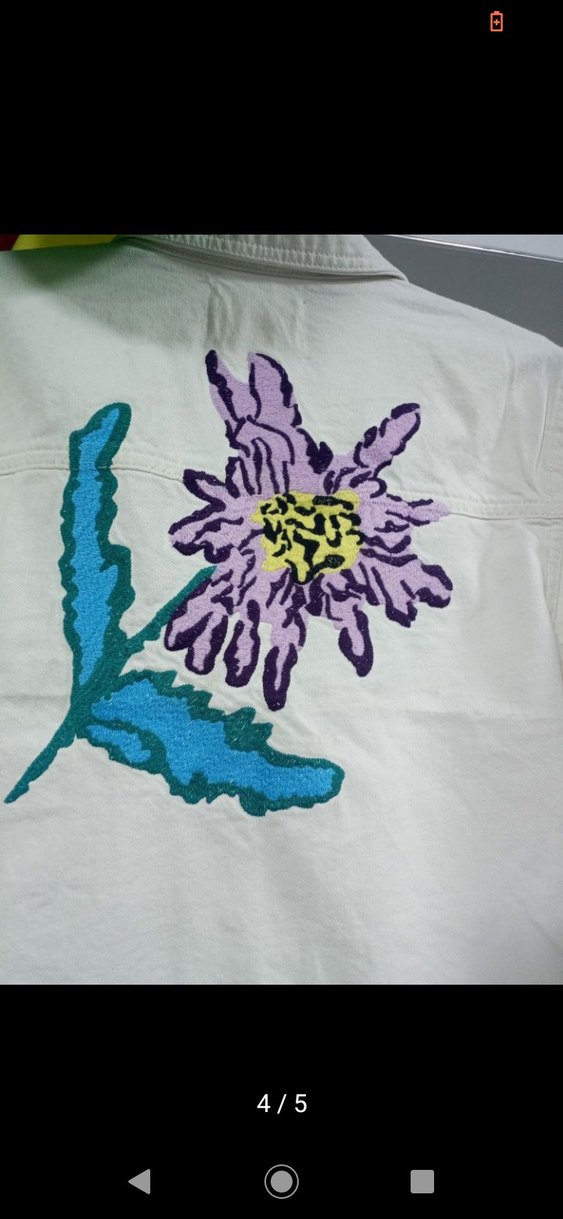 Beyaz işlemeli Kadın kot takım SON FİYAT! - Görsel 4