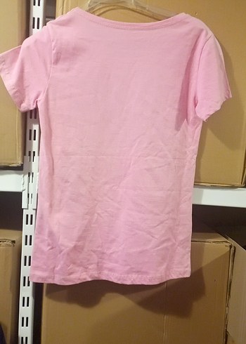 Diğer Pembe Baskılı Kadın Tişörtü