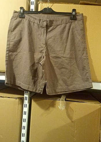 Kemerli Keten Mini Şort bel 99cm boy 45 cm