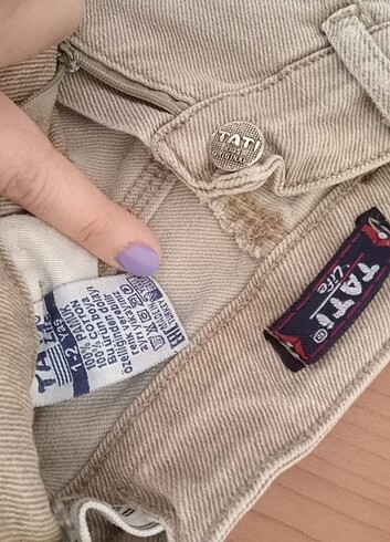 18-24 Ay Beden camel Renk Erkek bebek kot pantolon