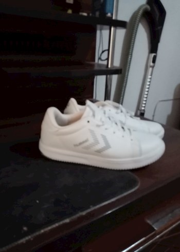 40 Beden Beyaz Kadın Hummel Bağcıklı Spor Ayakkabı