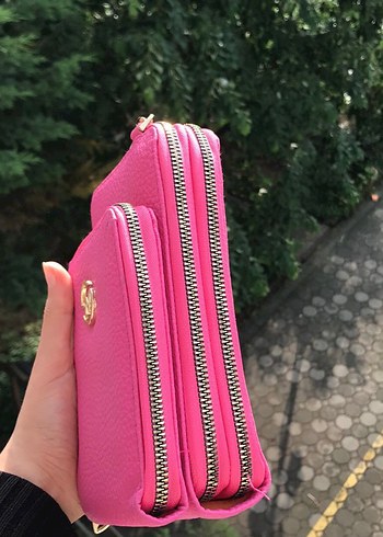 Beden Çok kullanışlı pembe kol çantası