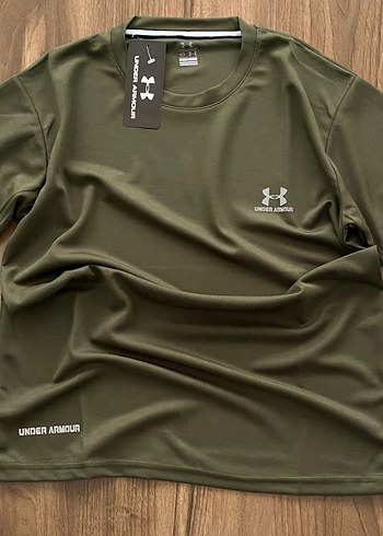 Unisex Haki Kısa Kollu Tişört