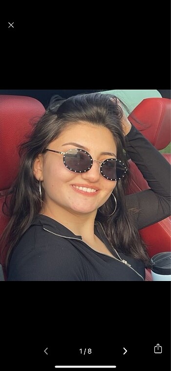 Zımba detay güneş gözlüğü