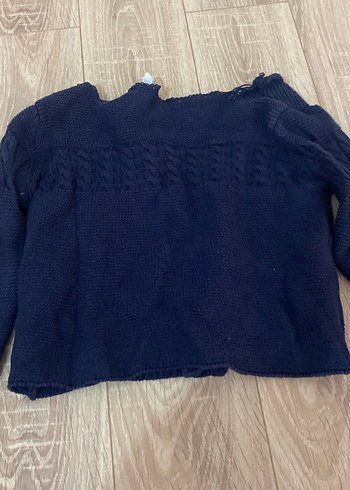 24-36 Ay Beden mavi Renk Çocuk Koyu Mavi Hırka