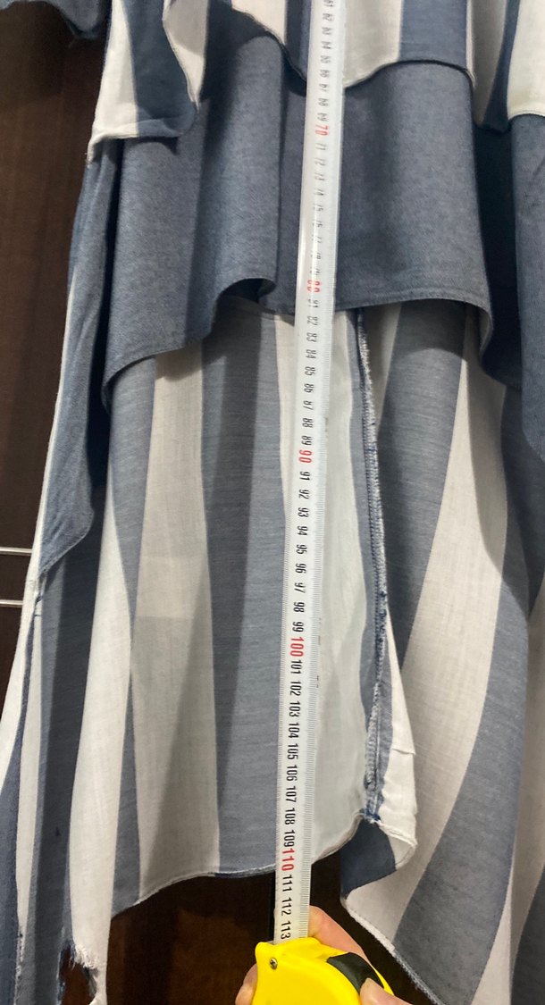 Mavi Çizgili Uzun Tunik - Görsel 2