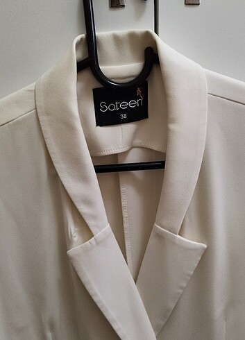 Saten marka ceket yelek elbise - Görsel 4