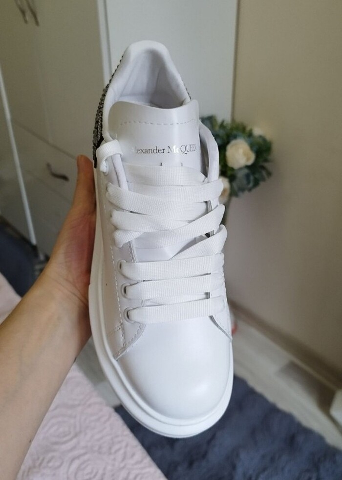 Alexander McQueen taşlı ayakkabı  - Görsel 5