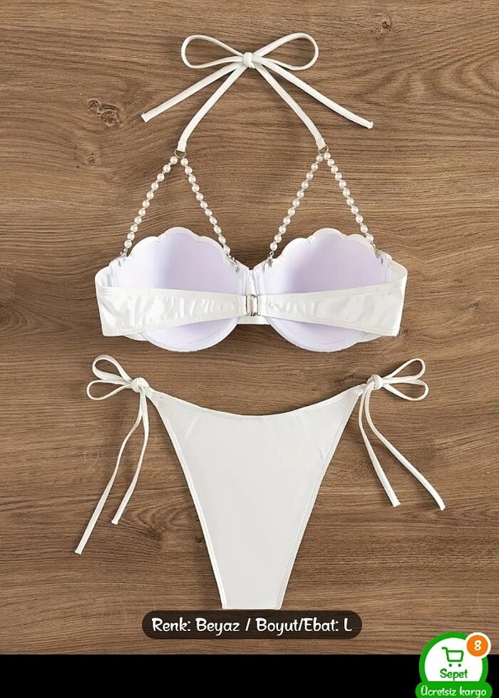 Bikini takım inci taşlı  - Görsel 4