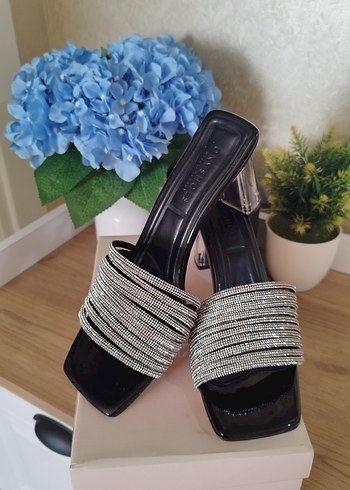 taşlı gerçek deri Topuklu Kadın Ayakkabı - Görsel 6