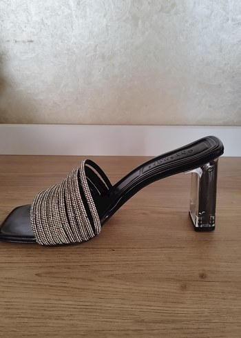 taşlı gerçek deri Topuklu Kadın Ayakkabı - Görsel 5