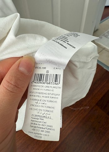 Beyaz Kısa Kollu pamuk  Tişört - Görsel 4