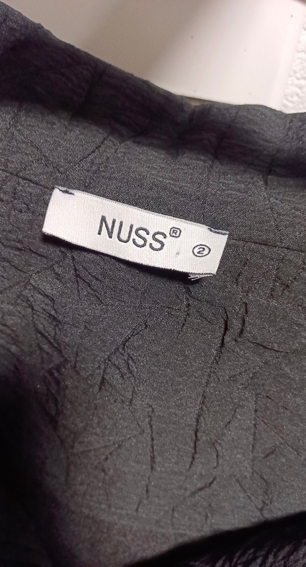 Siyah Keten Midi Fermuarlı Kadın Ceket - Görsel 3