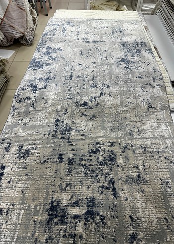 Modern Gri Desenli Halı 100x200 yün - Görsel 2