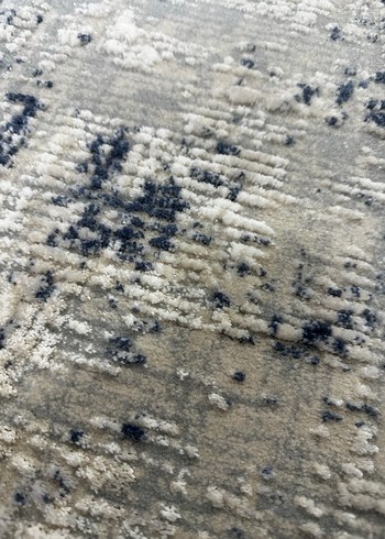 Modern Gri Desenli Halı 100x200 yün - Görsel 3