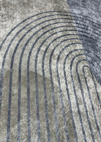 Gri Çağdaş Desensiz Halı 180x280 Yıkanabilir Kaymaz Halı - Görsel 2