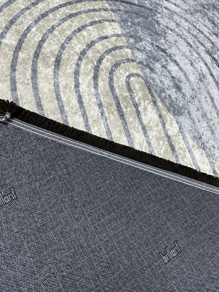 Gri Çağdaş Desensiz Halı 180x280 Yıkanabilir Kaymaz Halı - Görsel 4