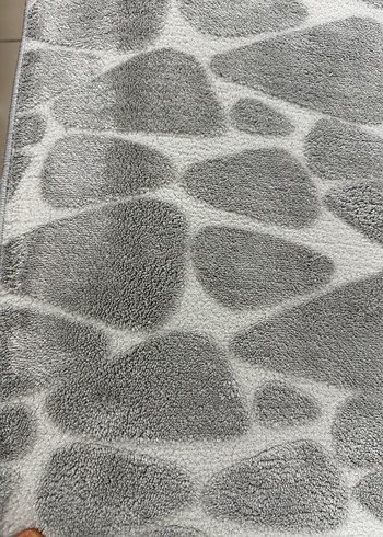 Gri Yılan Desenli Modern Halı 180x280 Yıkanabilir Kaymaz Halı - Görsel 2