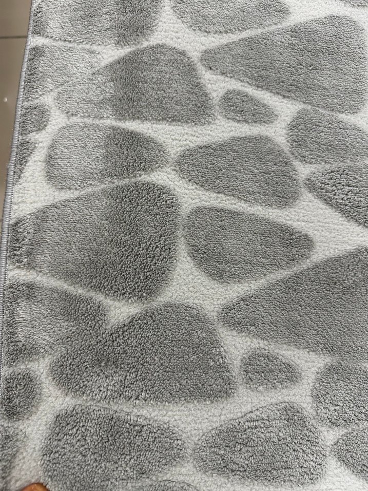 Gri Yılan Desenli Modern Halı 180x280 Yıkanabilir Kaymaz Halı - Görsel 2