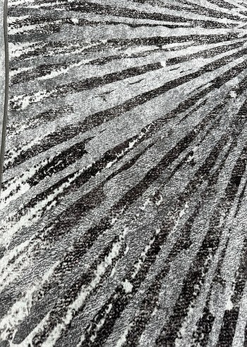 Gri Soyut Desenli Modern Halı 180x280 Yıkanabilir Kaymaz Halı - Görsel 2