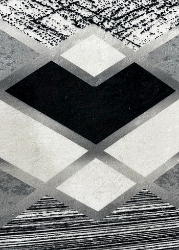 Gri Yılan Desenli Modern Koridor Halısı - Görsel 4