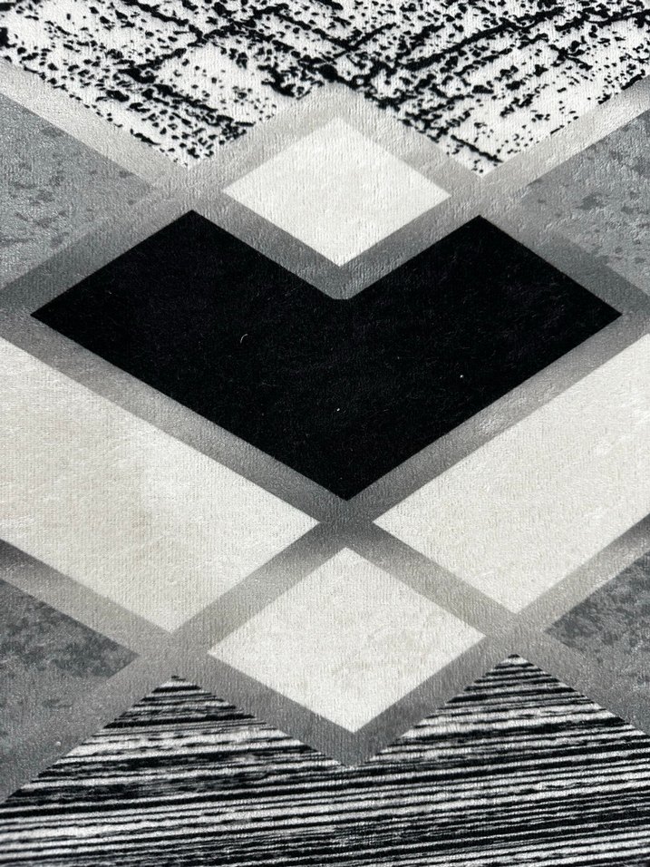 Gri Yılan Desenli Modern Koridor Halısı - Görsel 4