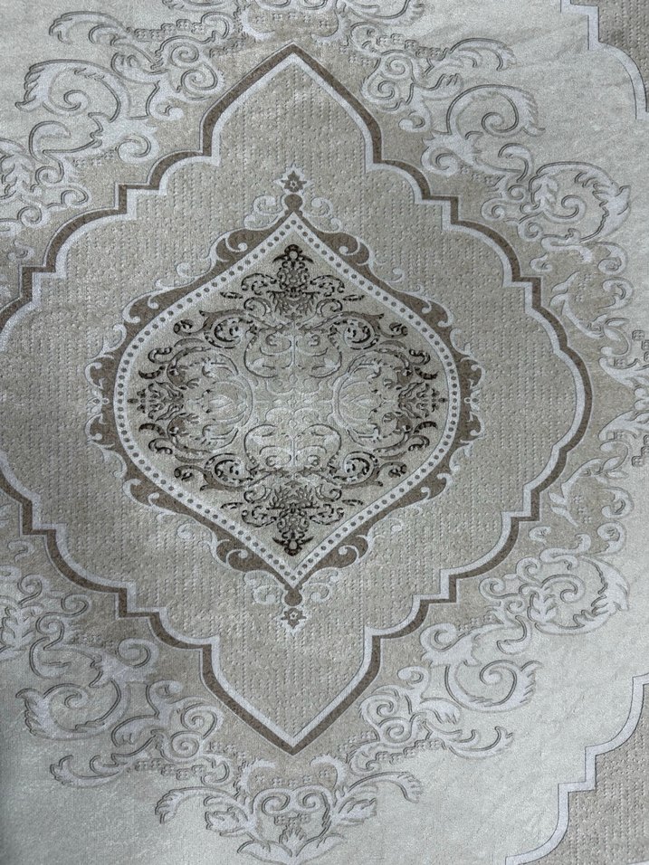 Bej Renkli Klasik Desensiz Halı - Görsel 4