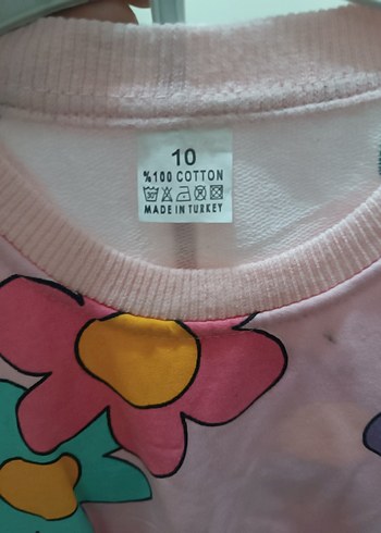 Renkli Çiçek Desenli Kız Eşofman Takımı - Görsel 3