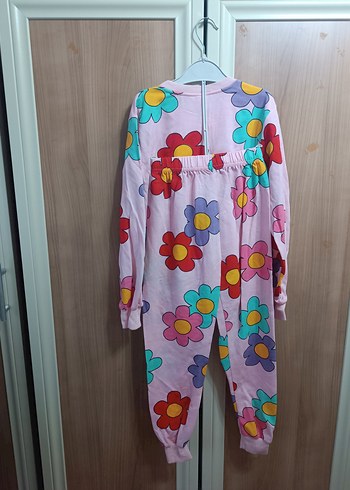 Renkli Çiçek Desenli Kız Eşofman Takımı - Görsel 2