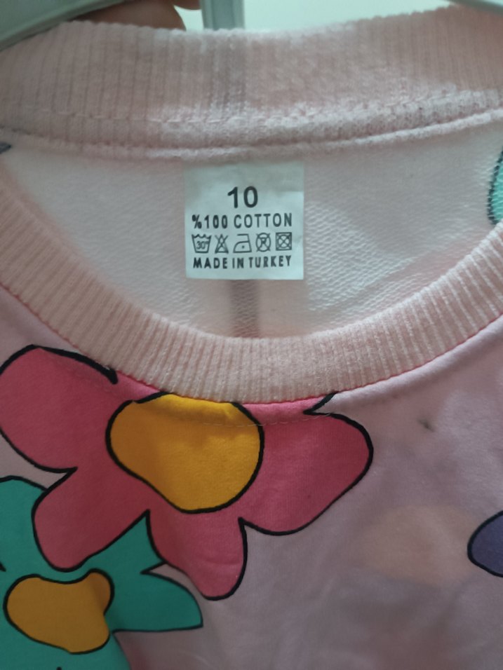 Renkli Çiçek Desenli Kız Eşofman Takımı - Görsel 3