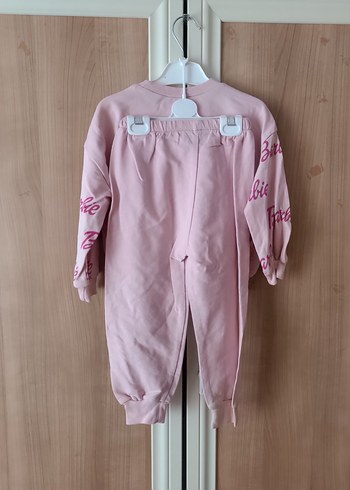 Barbie Baskılı Pembe Kız Eşofman Takımı - Görsel 2