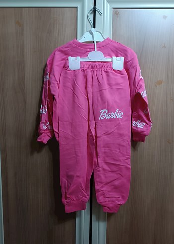 Rahat Kesim Barbie Baskılı Kız Eşofman Takımı - Görsel 2