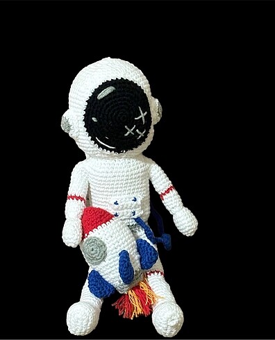 Amigurumi astronot ve mekik ve kukla