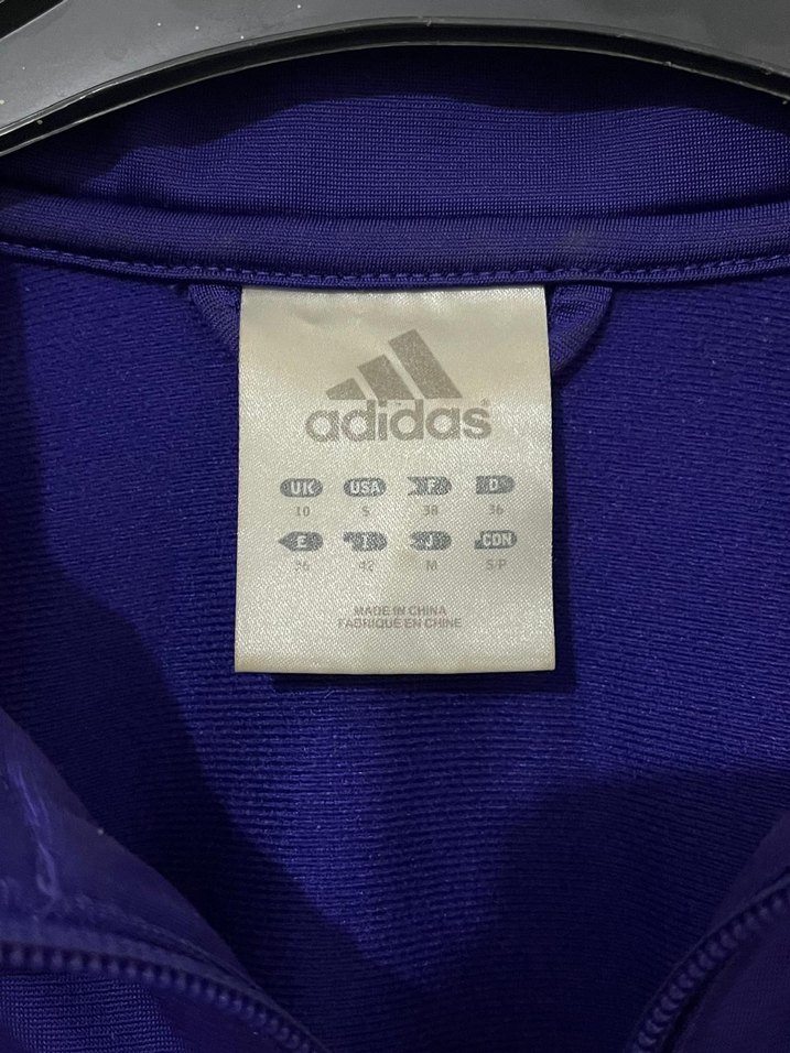 Mor Adidas Fermuarlı Spor Ceket - Görsel 2