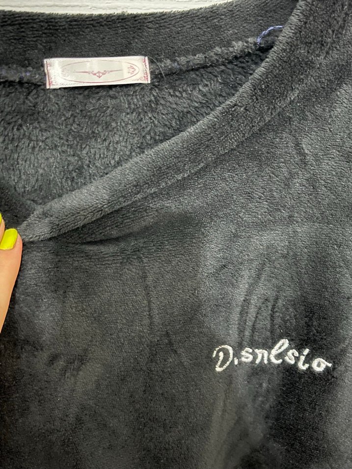 Siyah Kadın Uzun Kollu Sweatshirt - Görsel 3