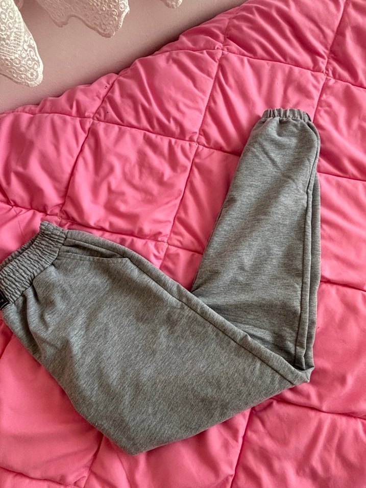 Gri Rahat Kesim Kadın Eşofman Altı - Görsel 2