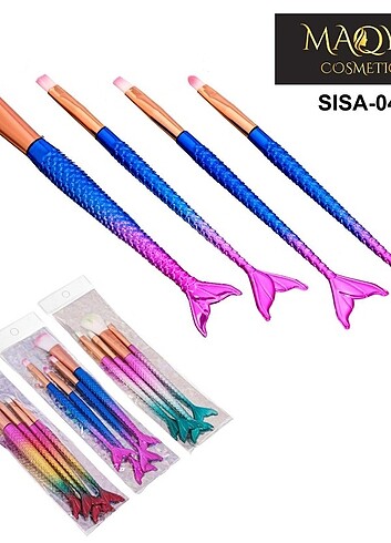 Sisa 4 lü balık fırça seti