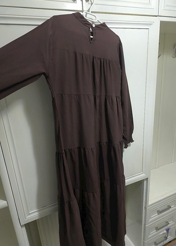 tesettür Kat Katlı Elbise - Görsel 7