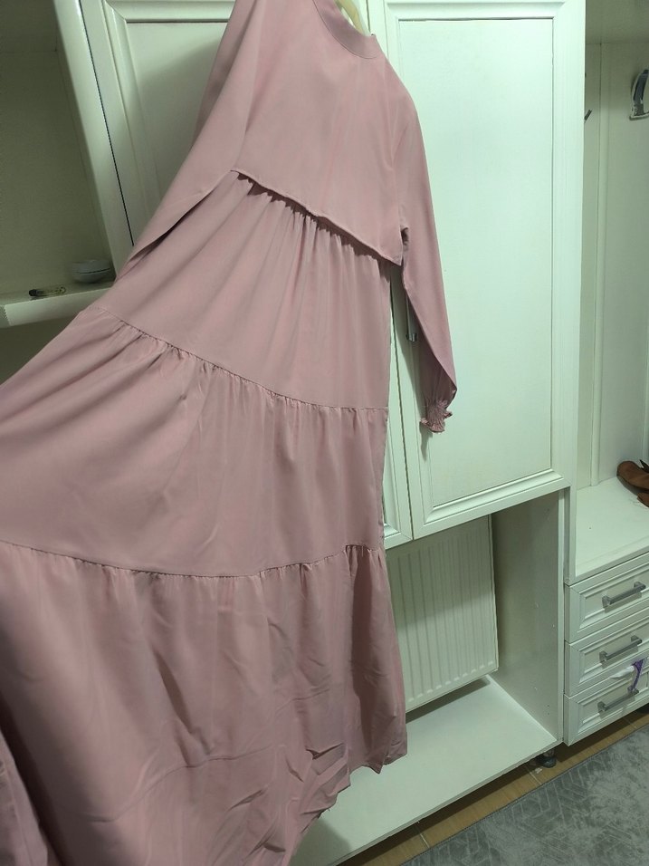 tesettür Kat Katlı Elbise - Görsel 2