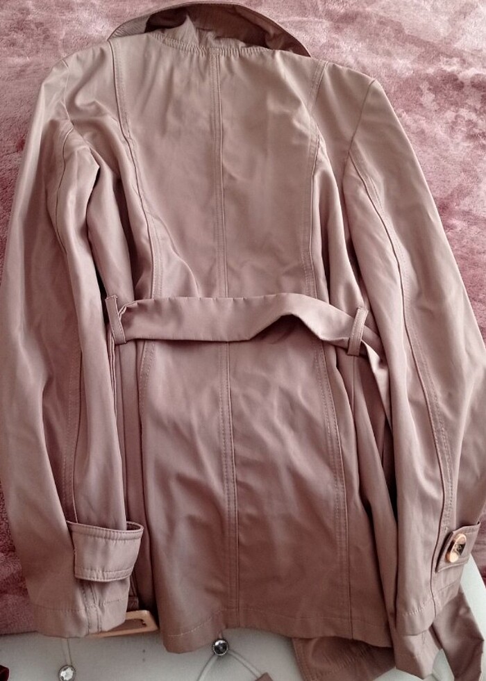 Krem trençkot  - Görsel 2