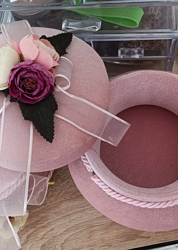 Vintage Pembe Kadife Takı Kutuları - Görsel 6