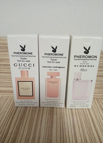 3 adet Pheromone parfüm 