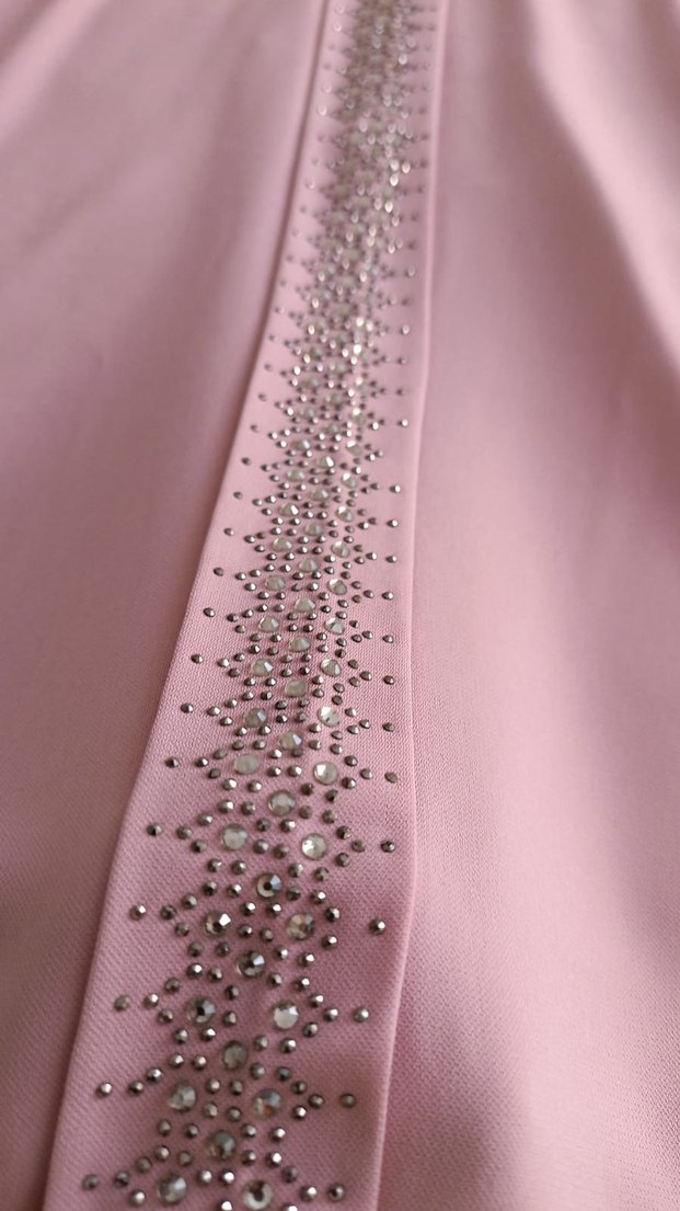 Uzun Kollu Düğmeli Pembe Tunik - Görsel 4