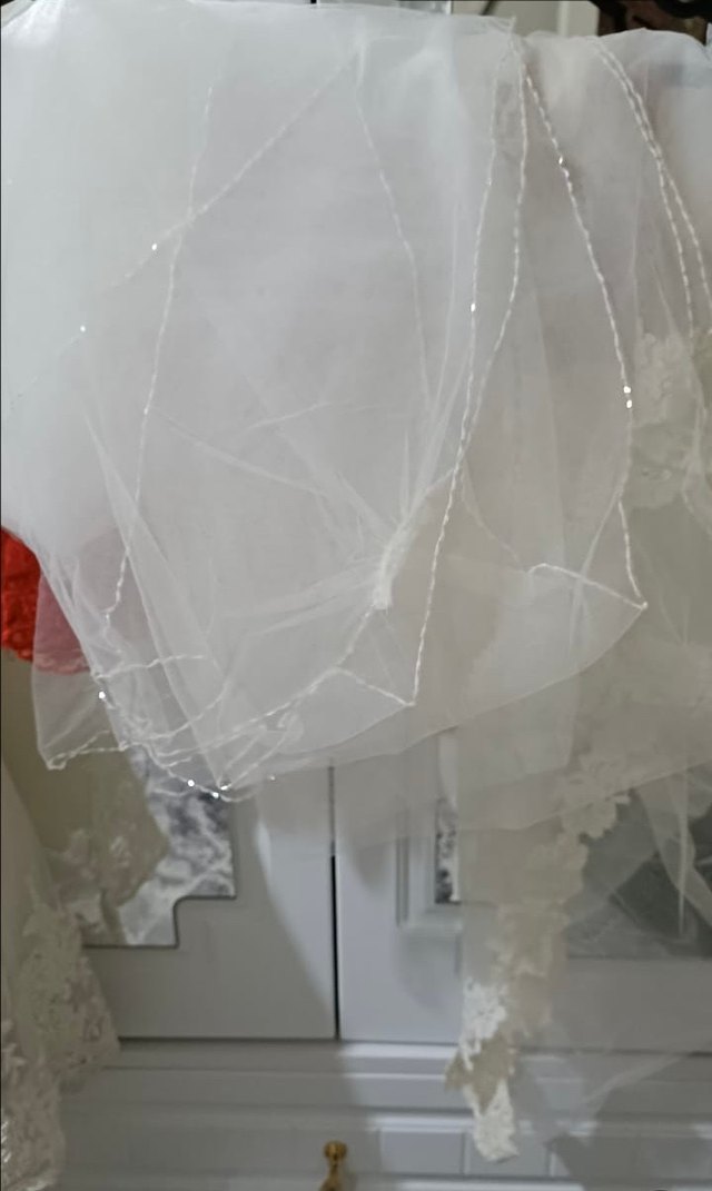 Straplez A Kesim Beyaz Uzun Gelinlik - Görsel 2